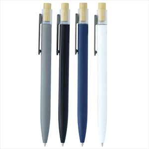 Recycled Aluminium Pen w/ Bamboo Clicker