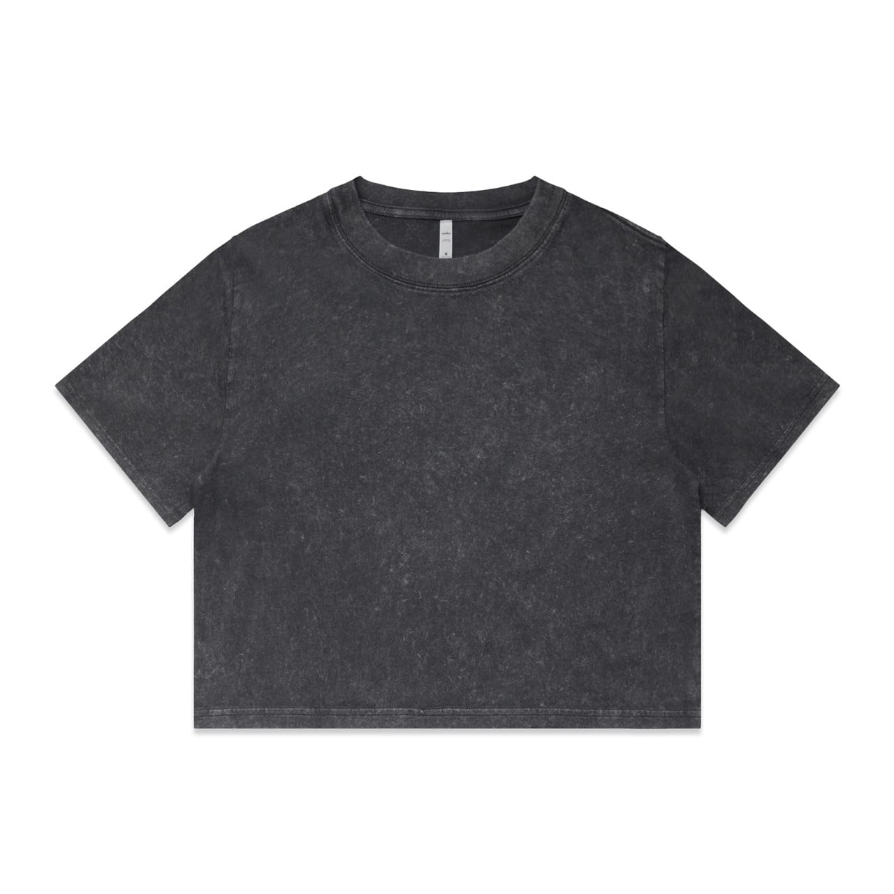 Wo's Stone Wash Heavy Crop Tee