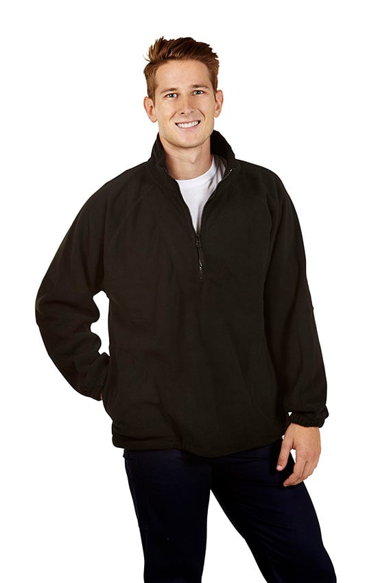 Half Zipped Polar Fleece Jumper, Adults