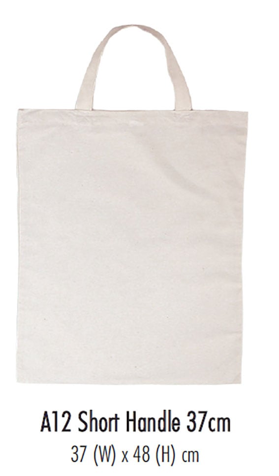 Calico Bags, Short Handle, 37(W)x48(H)cm