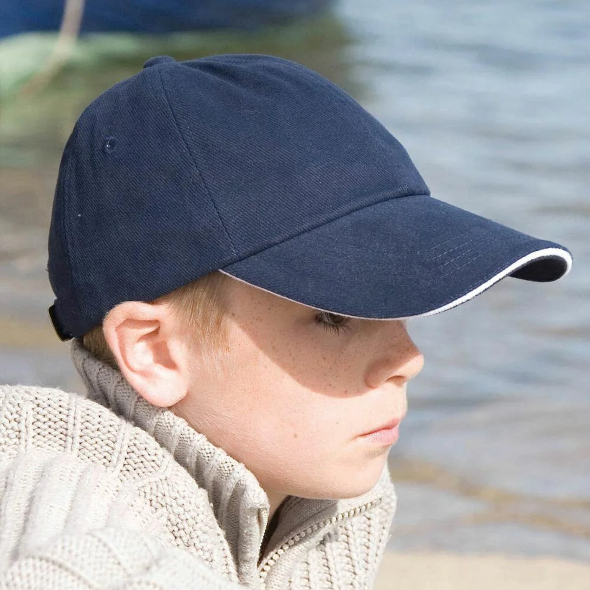 Chicago 6 Panel Kid Cotton Sandwich Cap