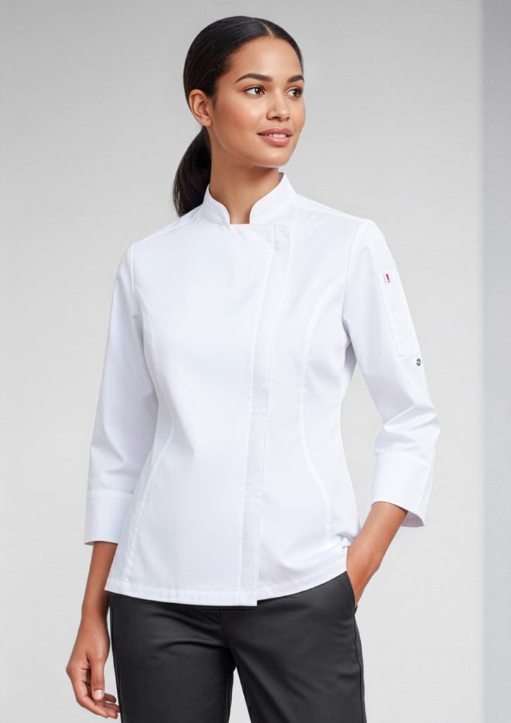 Alfresco Womens Long Sleeve Chef Jacket
