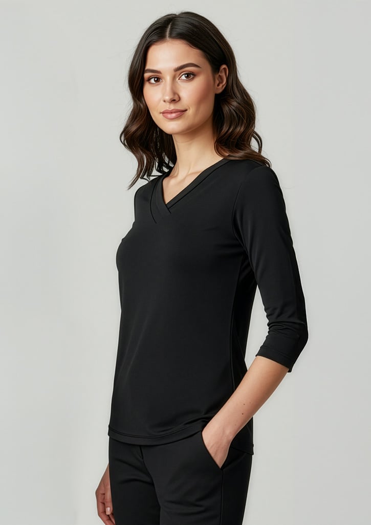 Lana Womens 3/4 Sleeve Top
