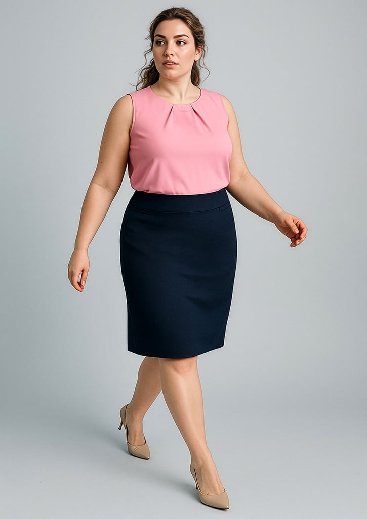 Cool Stretch Womens Relaxed Fit Lined Skirt