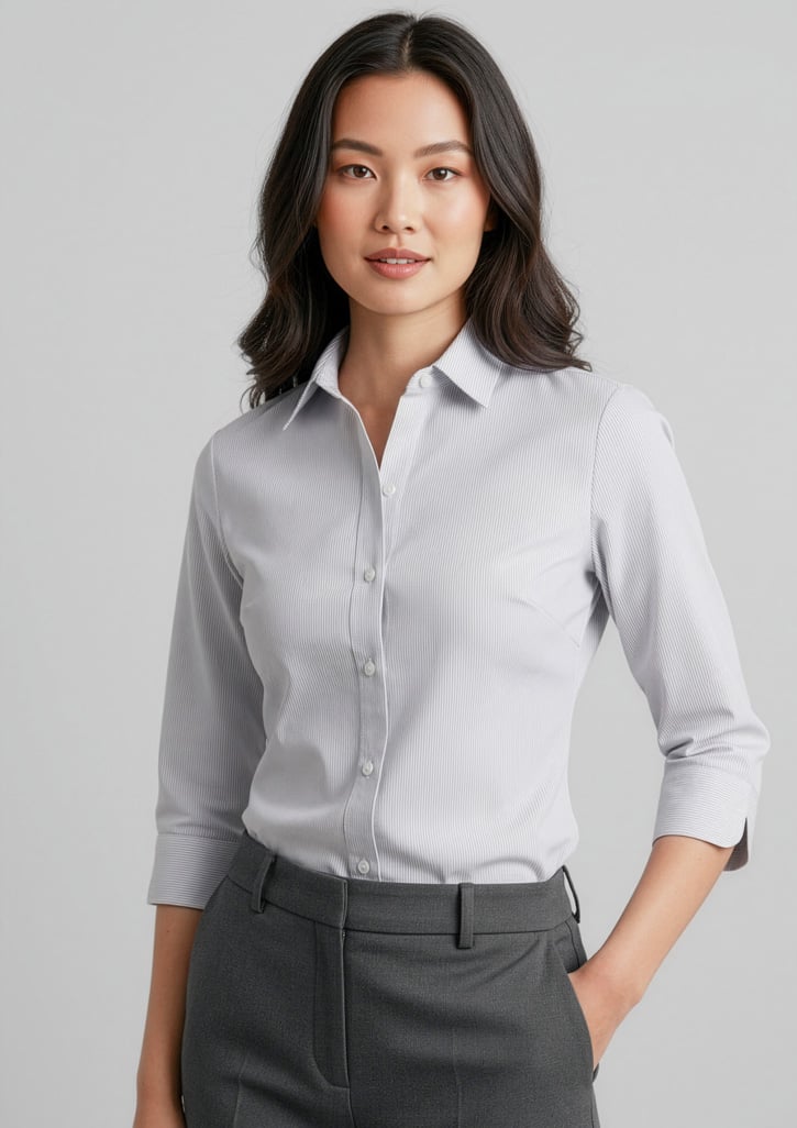 Ambassador Womens 3/4 Sleeve Shirt