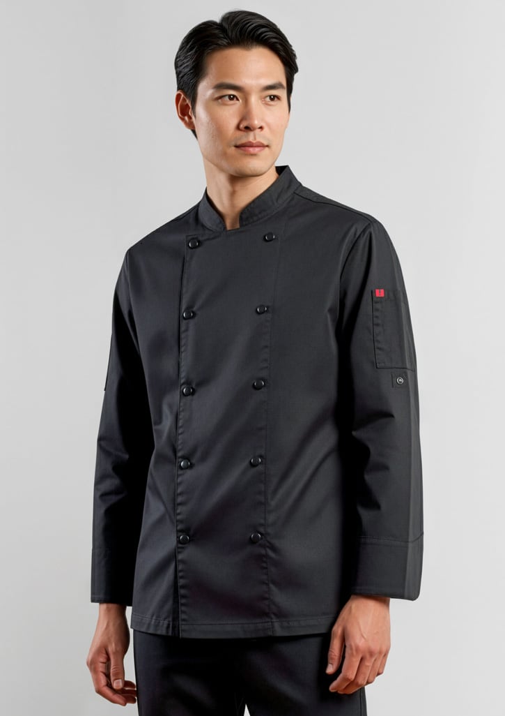 Gusto Mens Long Sleeve Chef Jacket
