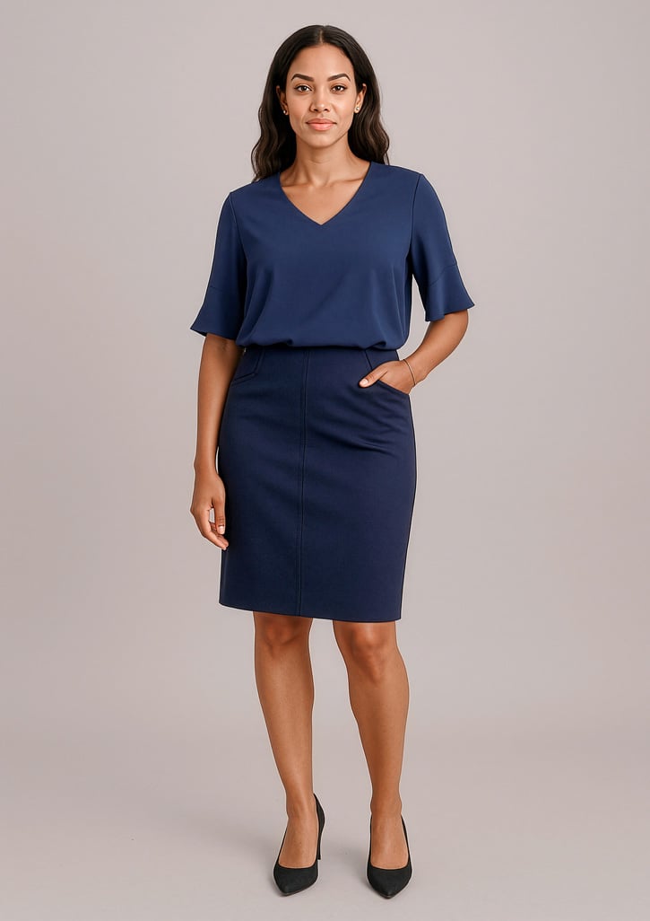 Siena Womens Bandless Pencil Skirt