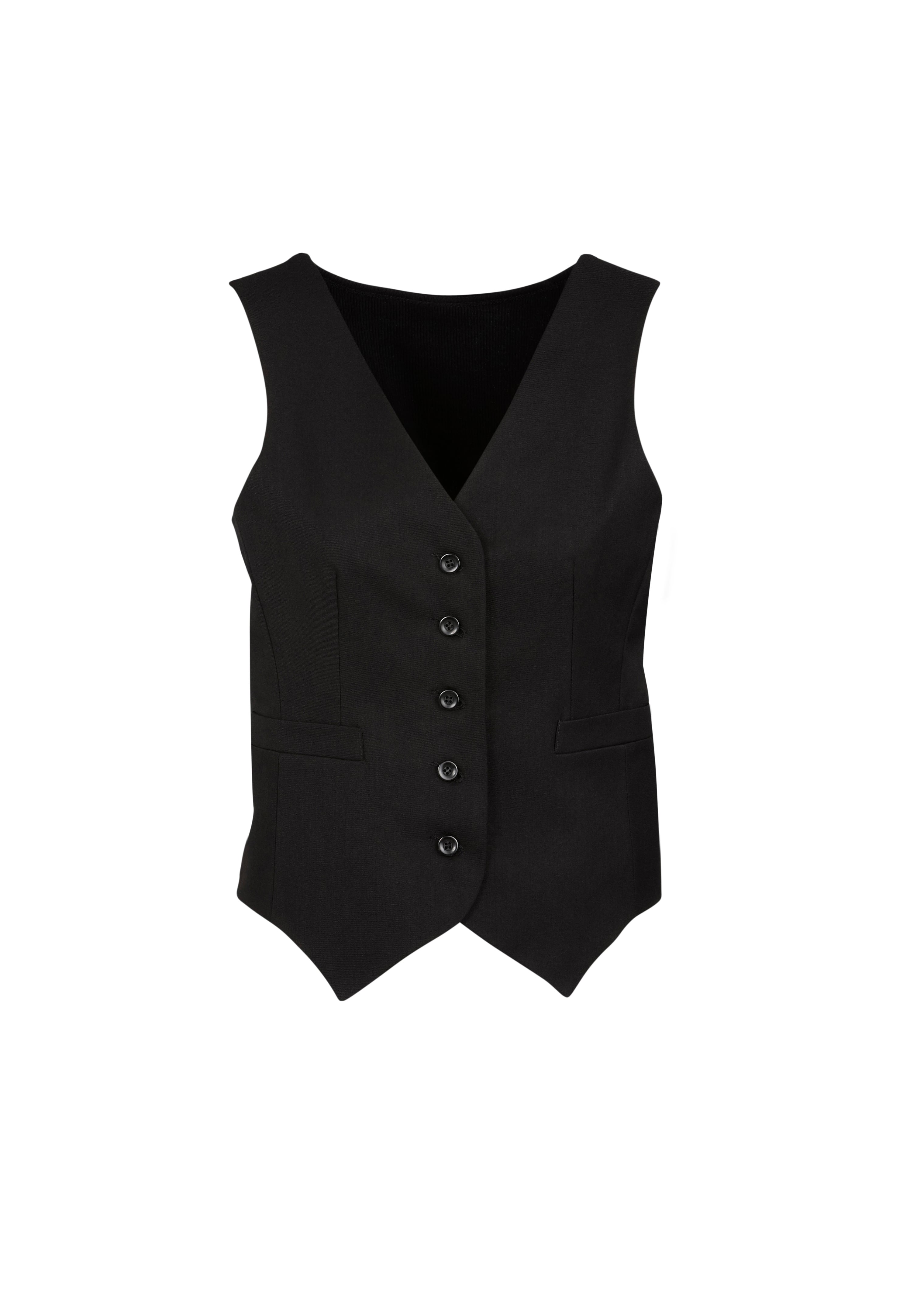 Cool Stretch Womens Peaked Vest with Knitted Back