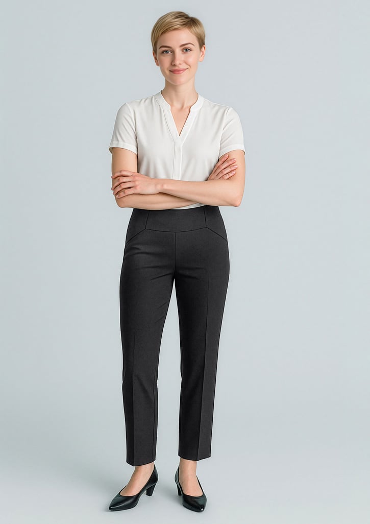 Cool Stretch Womens Bandless Slim Leg Pant