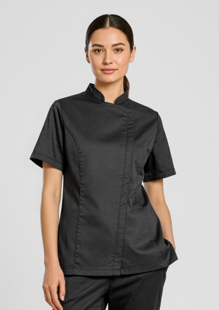 Alfresco Womens Short Sleeve Chef Jacket