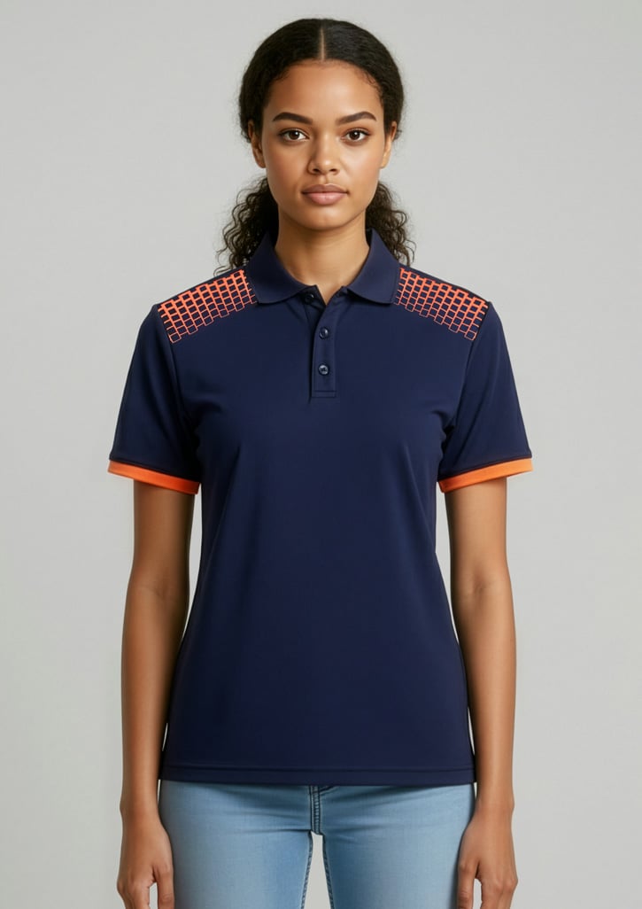 Galaxy Womens Short Sleeve Polo