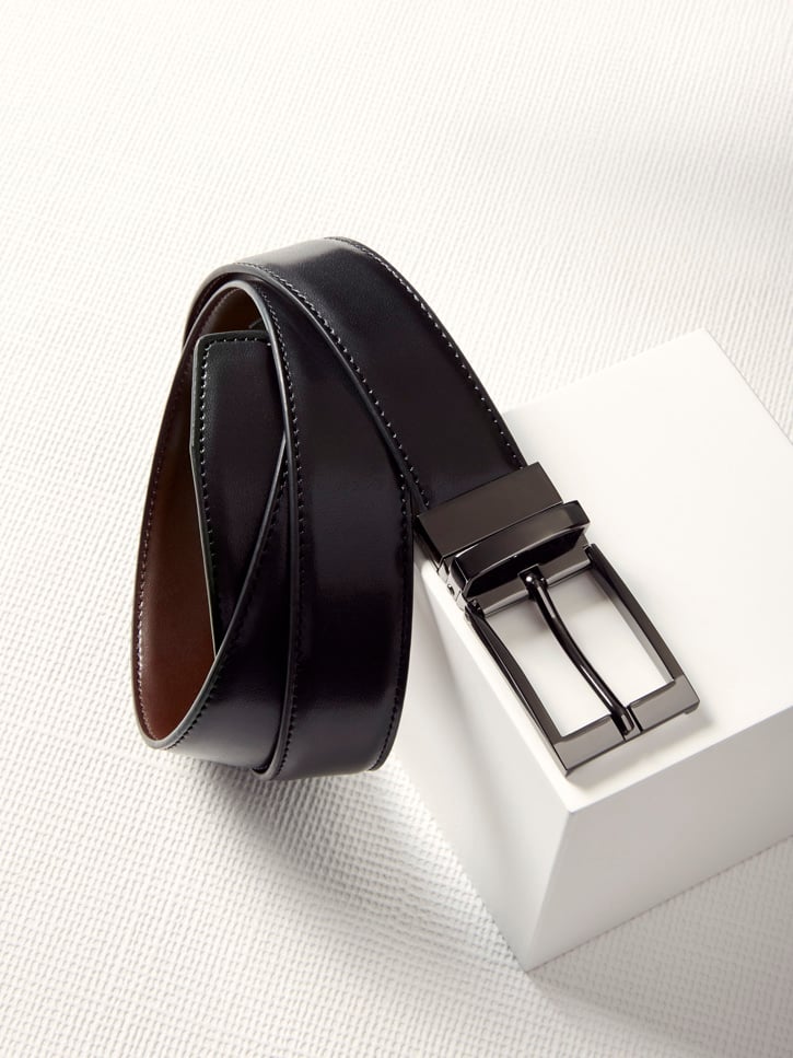 Leather Mens Reversible Belt