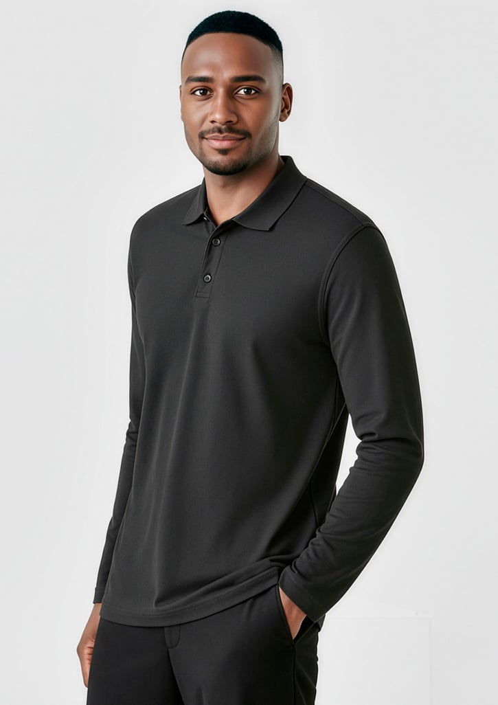 Crew Mens Long Sleeve Polo