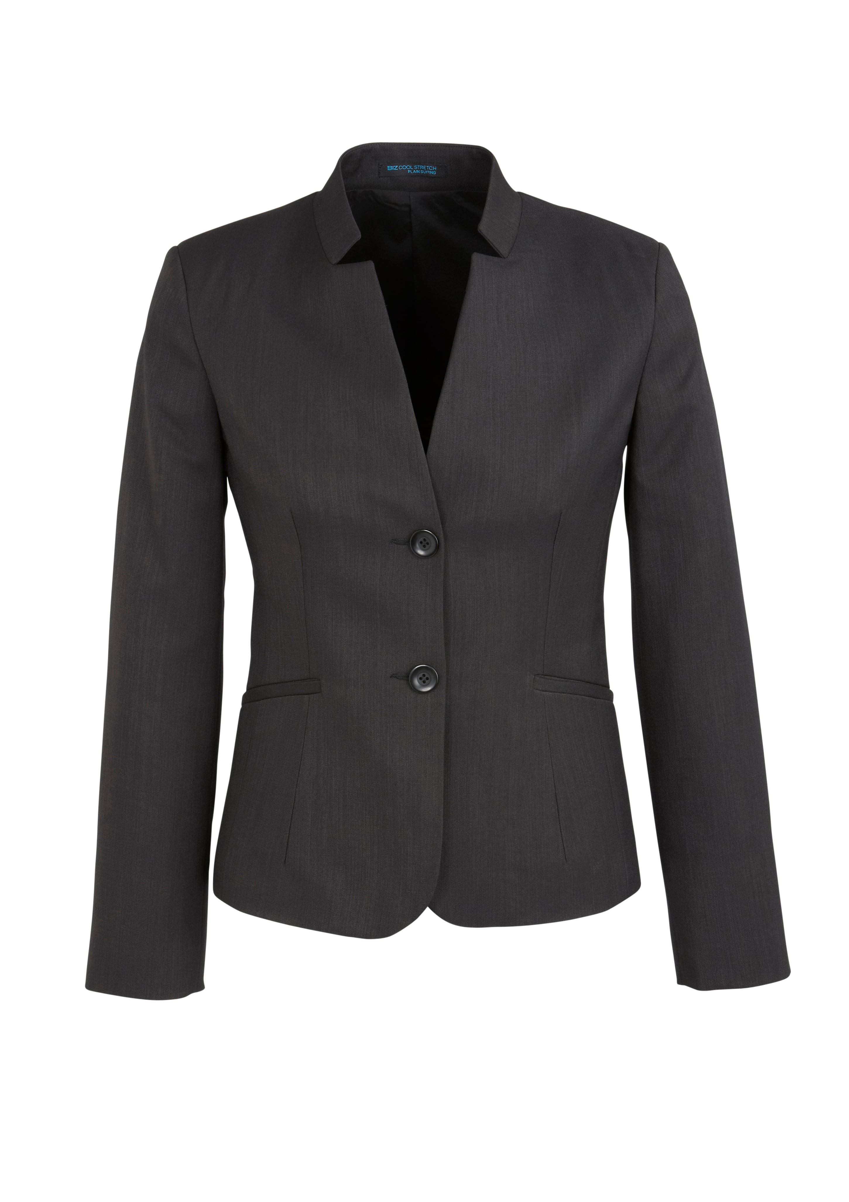 Cool Stretch Womens Short Jacket with Reverse Lapel