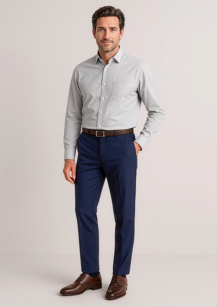 Siena Mens Slim Fit Flat Front Pant (Regular)