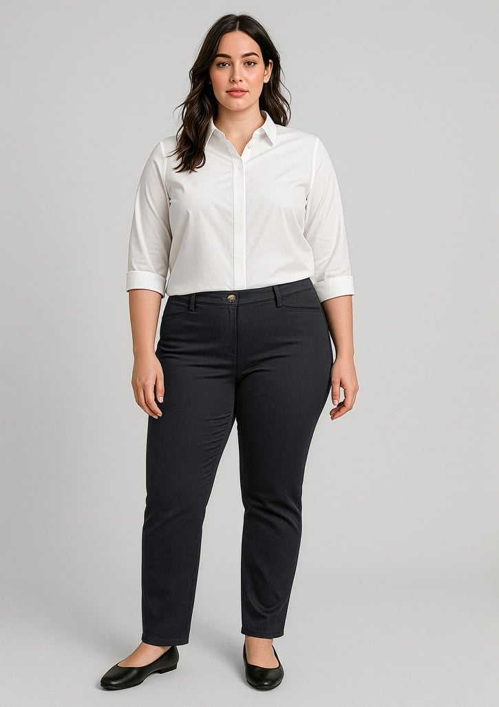 Traveller Womens Slim Leg Stretch Chino Pant