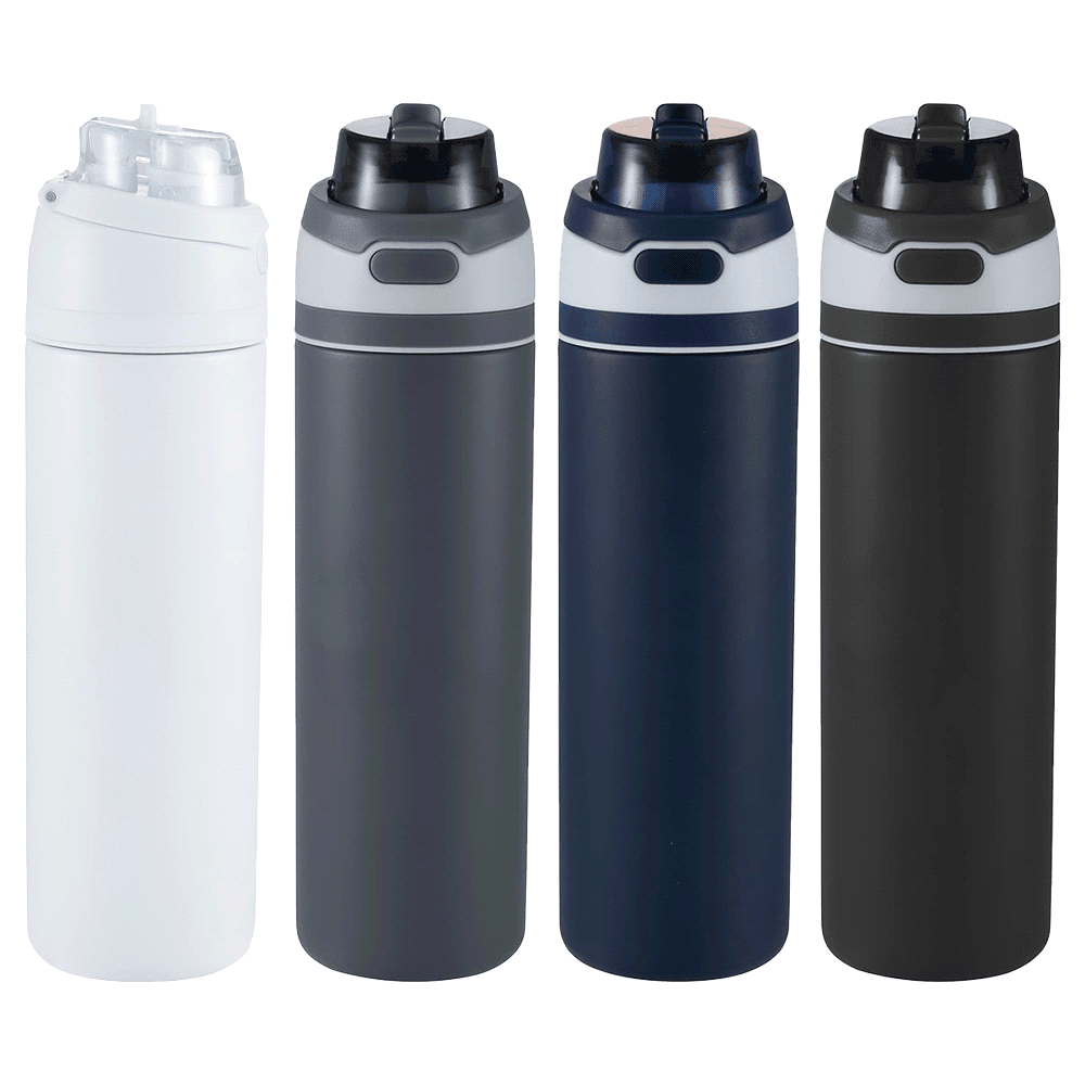 Elvin 900ml Recycled Stainless Flip Straw Bottle