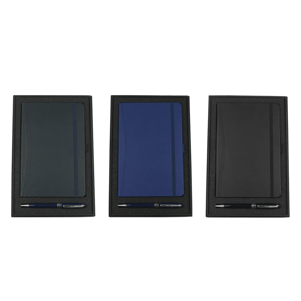Gift Set w/ 9198 Pedova Pocket Bound JournalBook & 6002 Bristol Twist Ballpoint Pen
