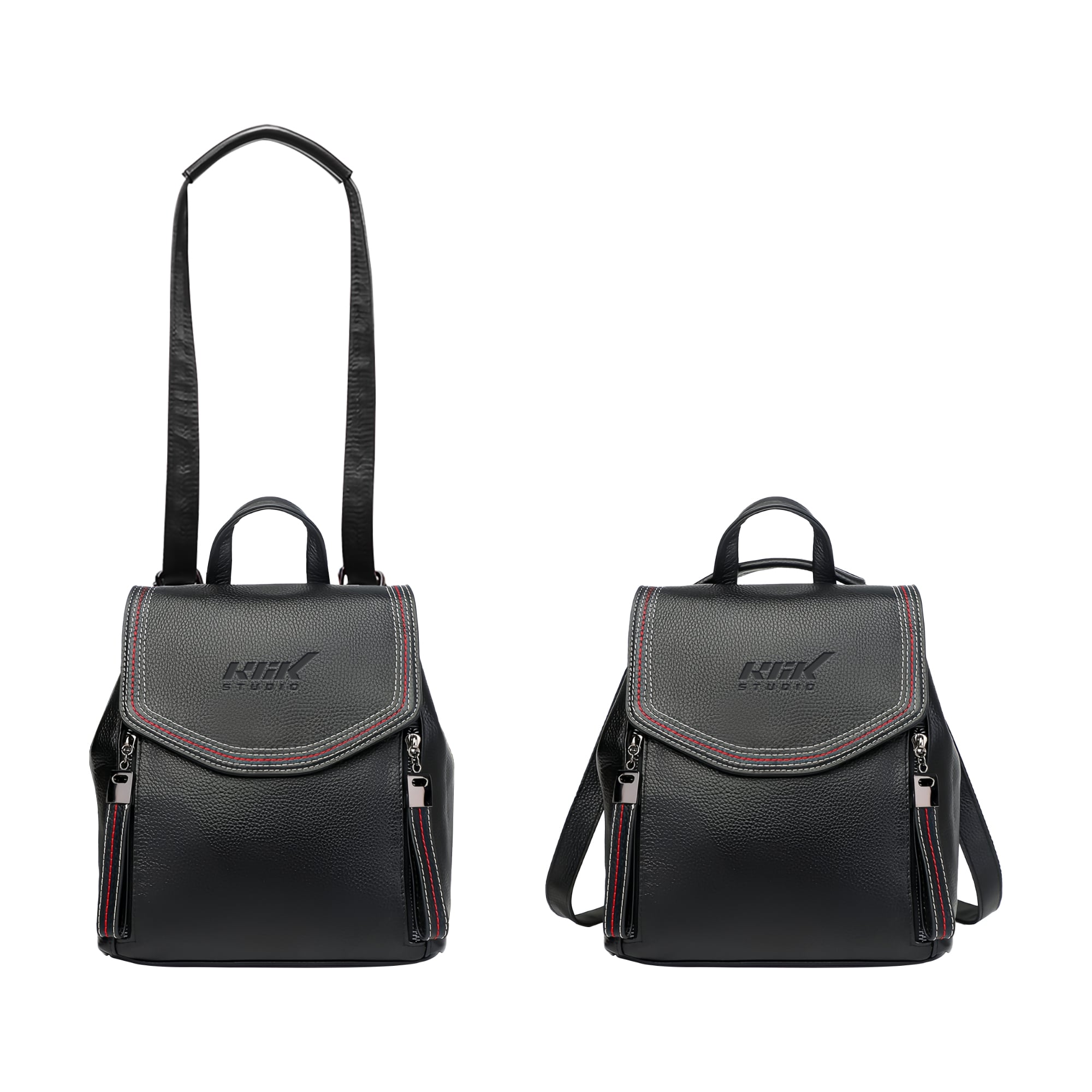 Convertible Leather Backpack