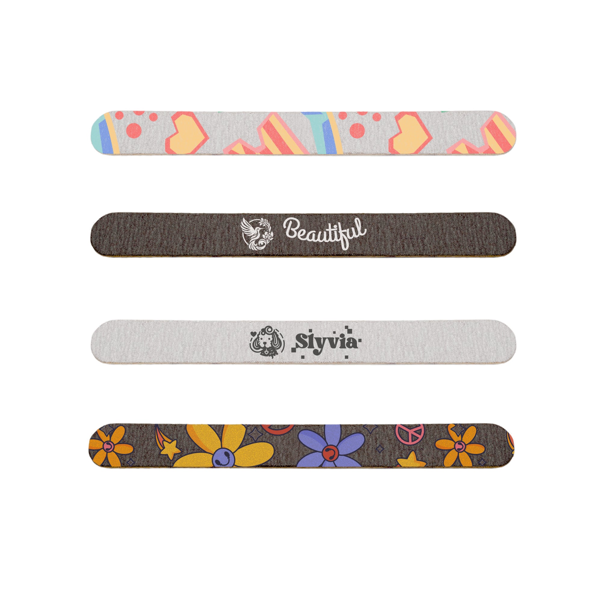 Pack of 50 Wooden Straight Shape Nail Files