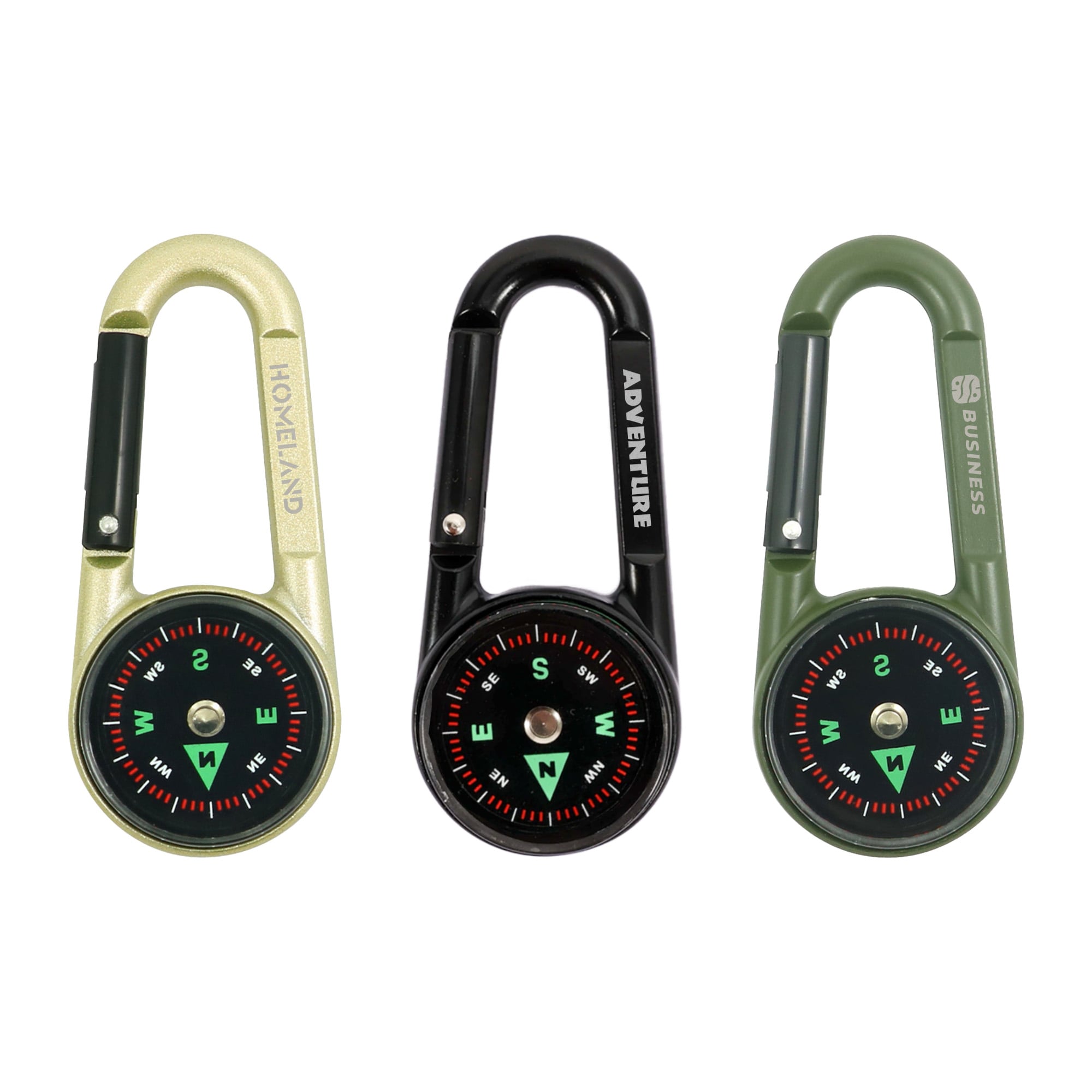 Compass Thermometre Carabiner