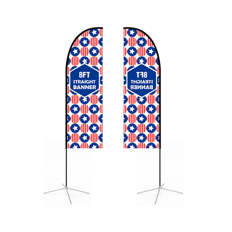 Large(80.5*400cm) Straight Feather Banners 15ft