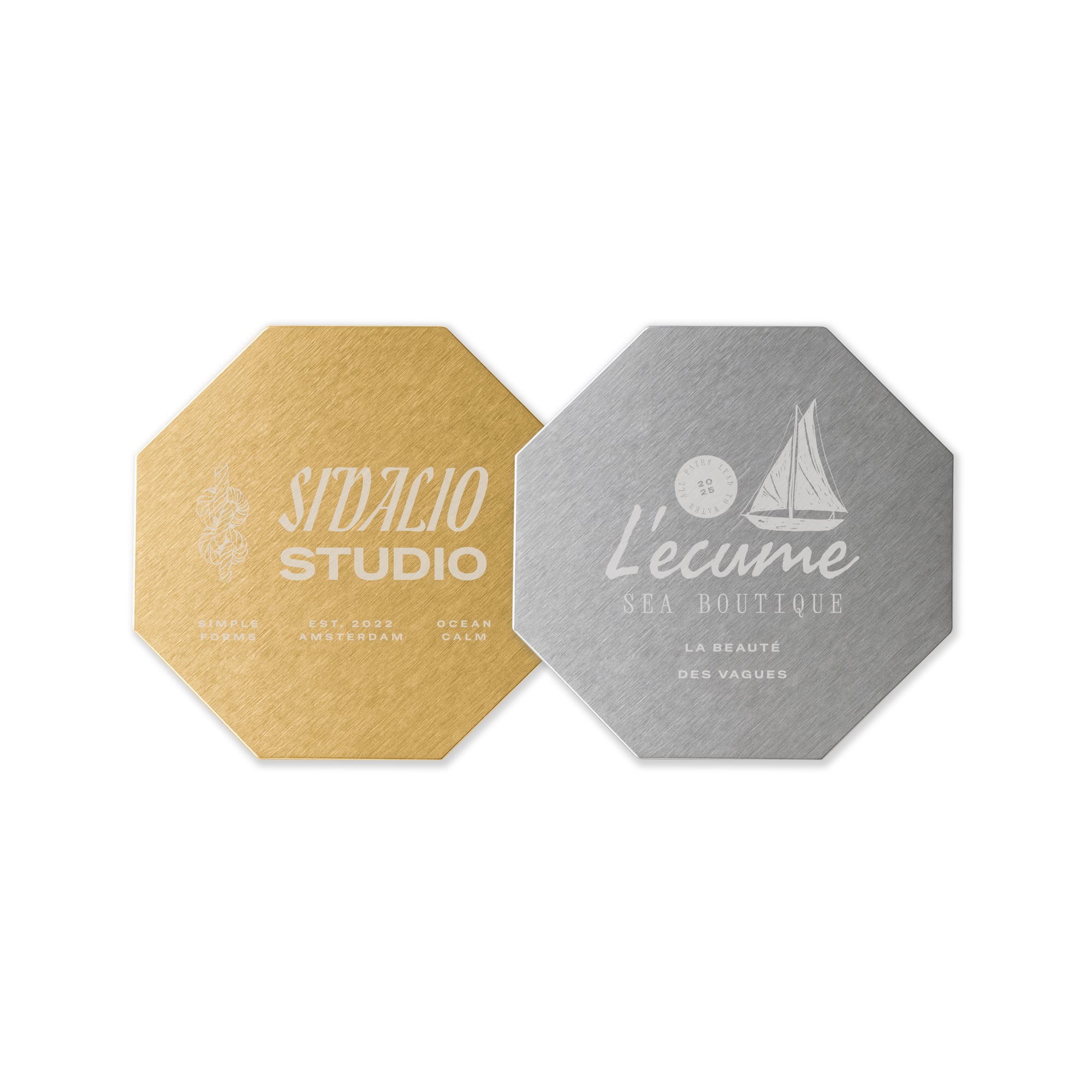 Octagonal Metal Coaster