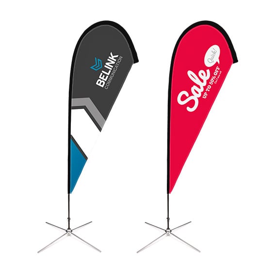 Small(75*190cm) Teardrop Banners 9ft