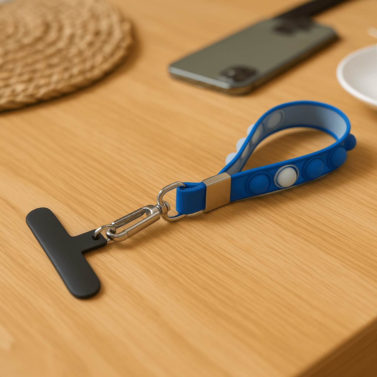 Popper Phone Tether Wristlet