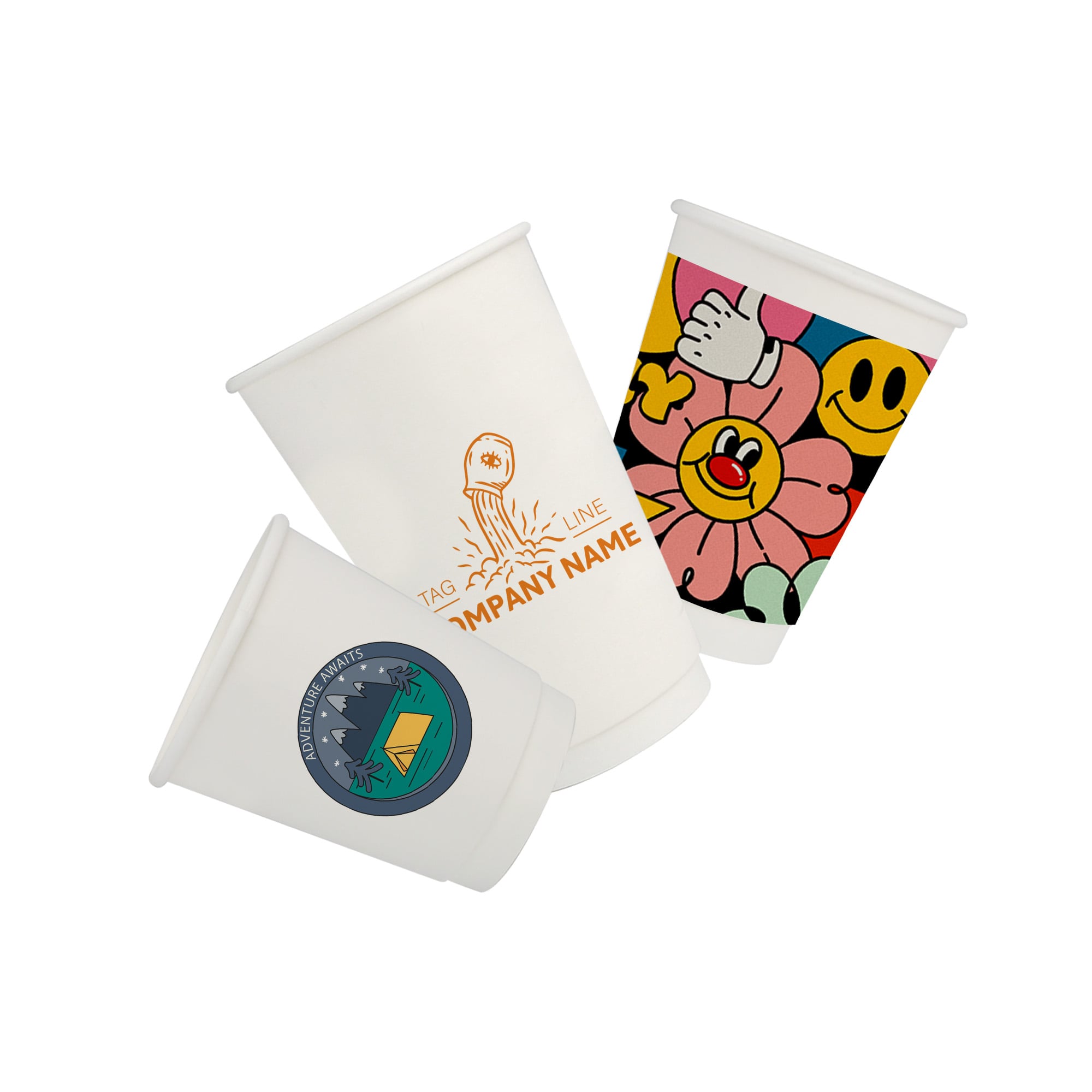 Custom Disposable Double Wall Paper Cups