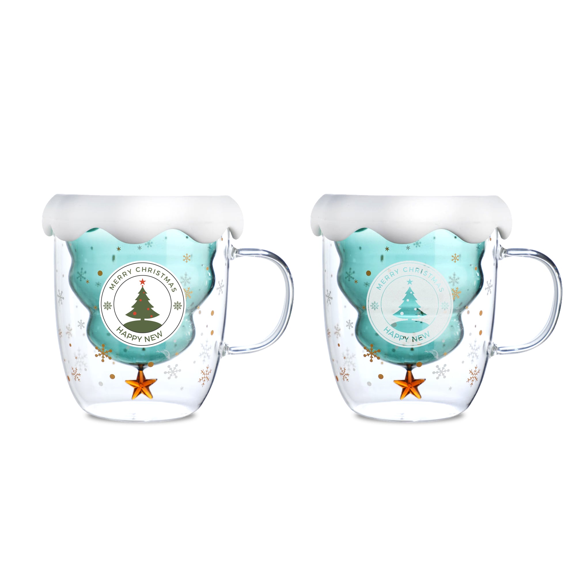 Xmas Tree Double Wall Mug