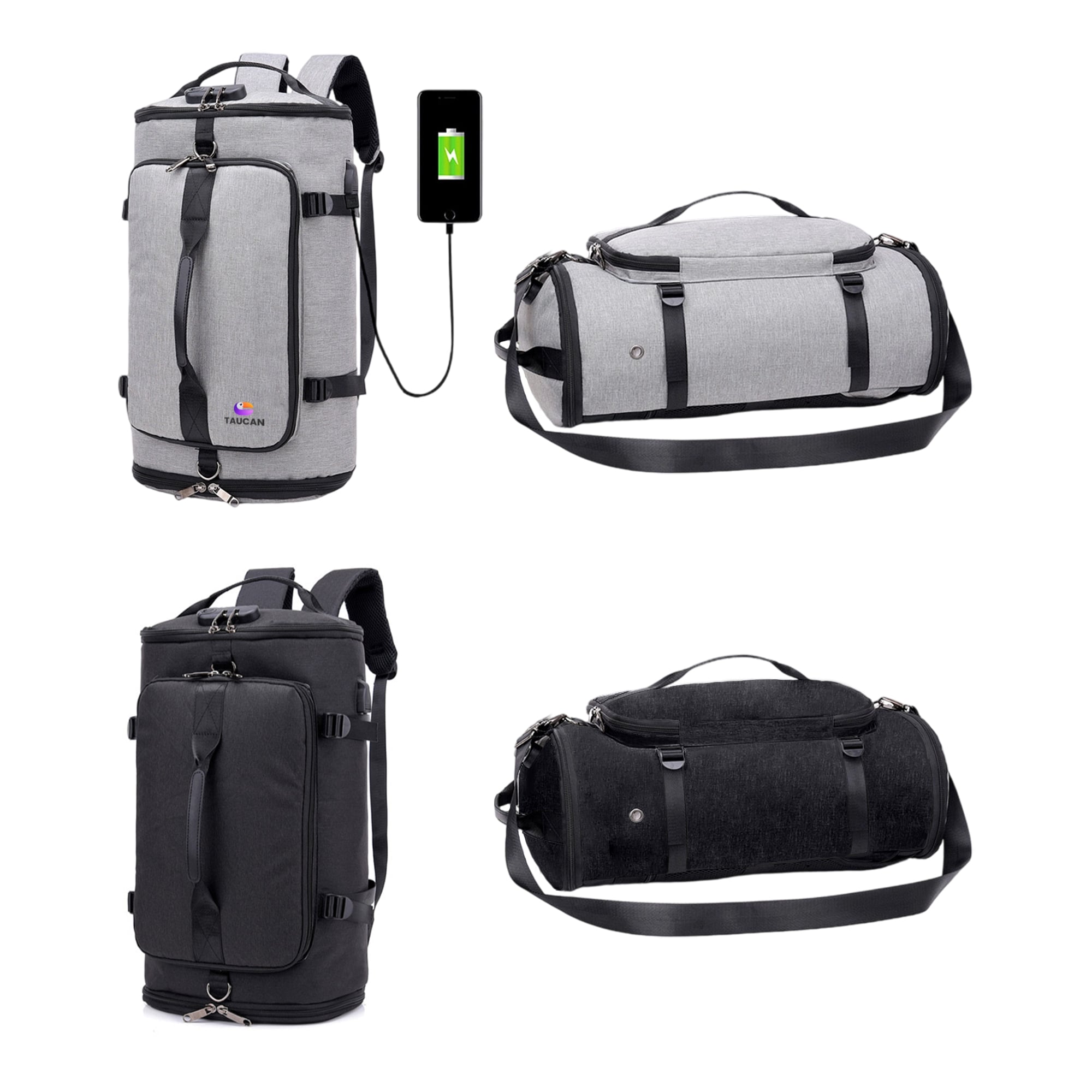 Convertible Bucket Backpack Duffel Bag