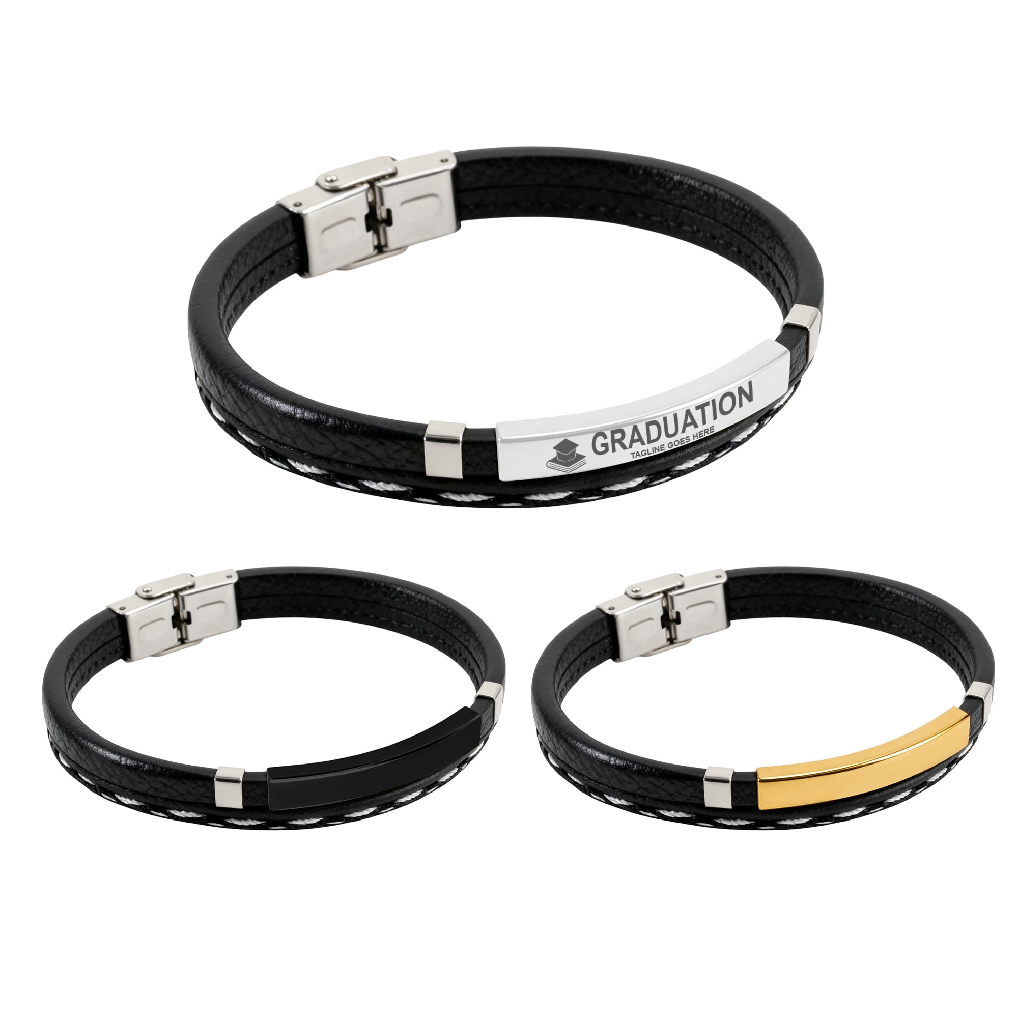 Personalized PU Leather Bracelet