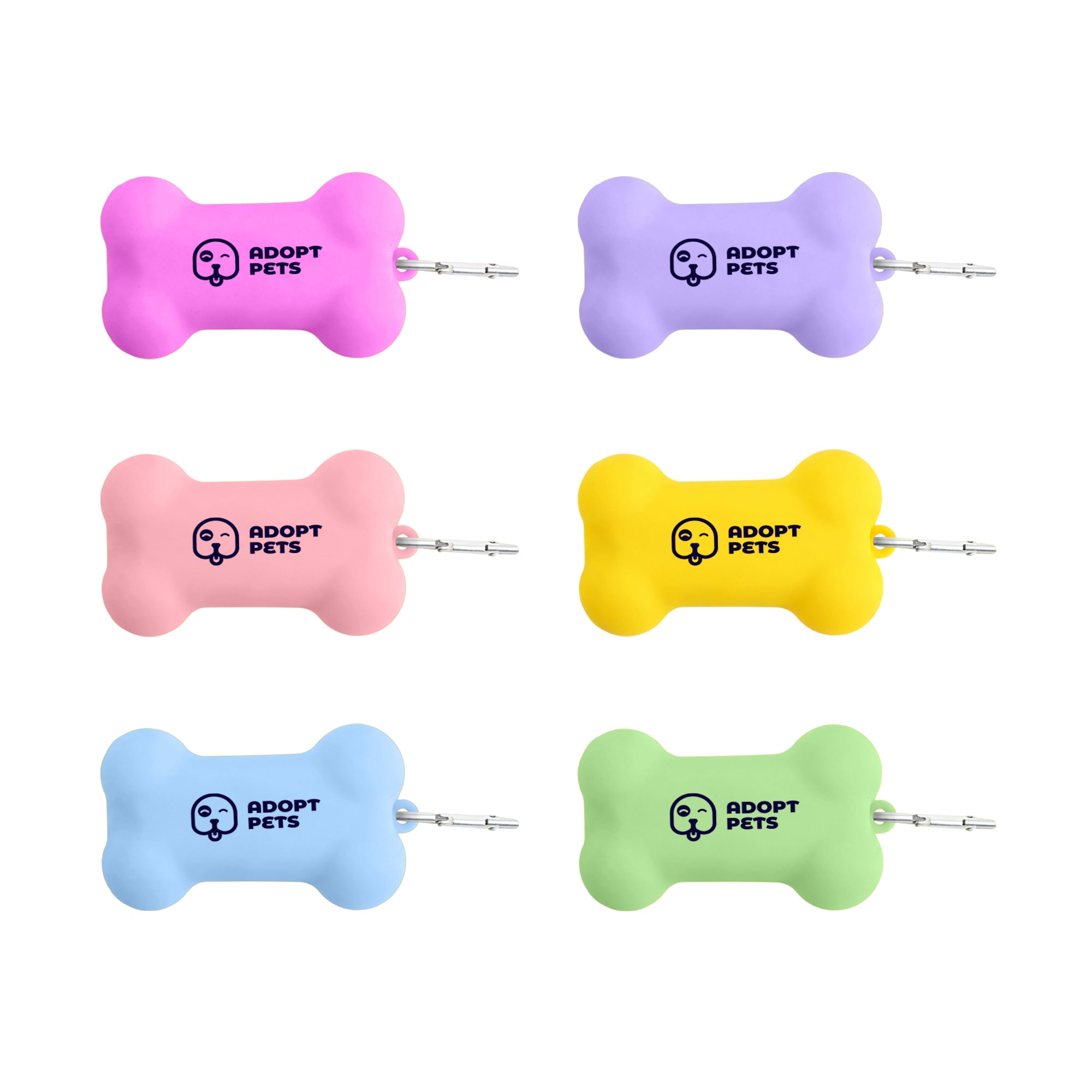 Silicone Bone Shape Dog Poop Bag Dispenser