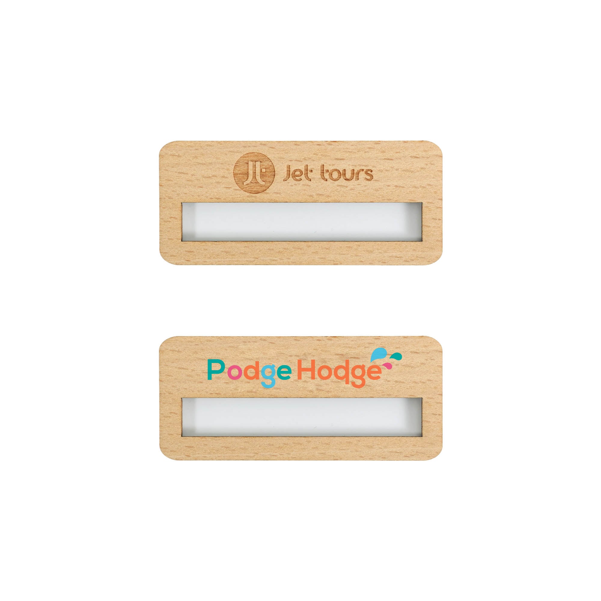 Reusable Wooden Name Badge