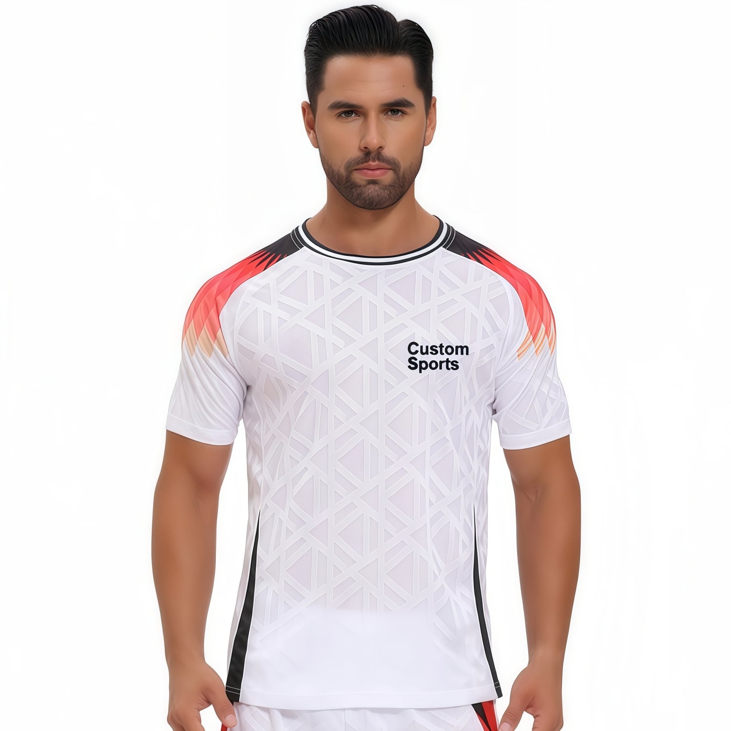 100% Polyester Sublimated Breathable Crew Neck Raglan T-shirt