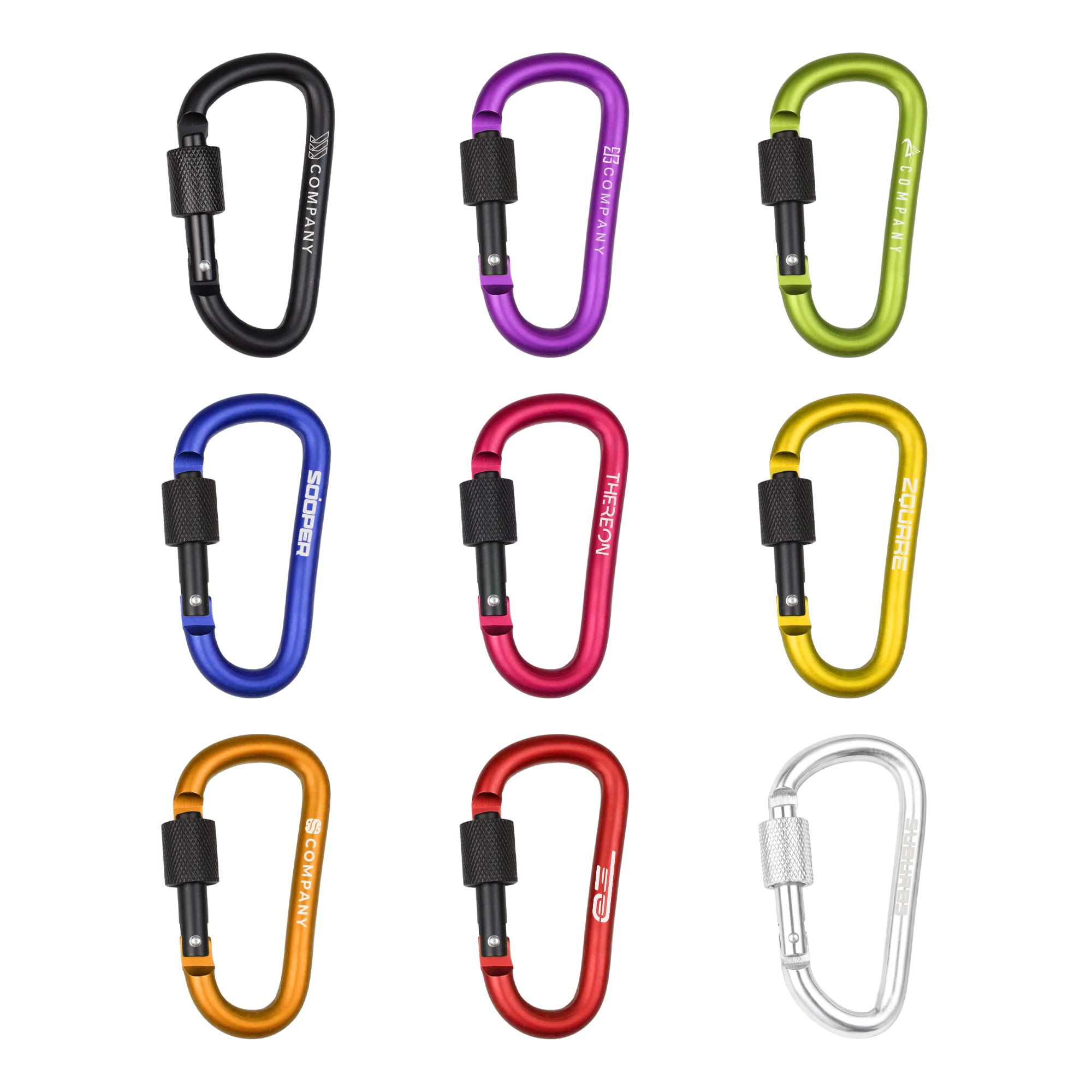 D-Shaped Screw Lock Keychain