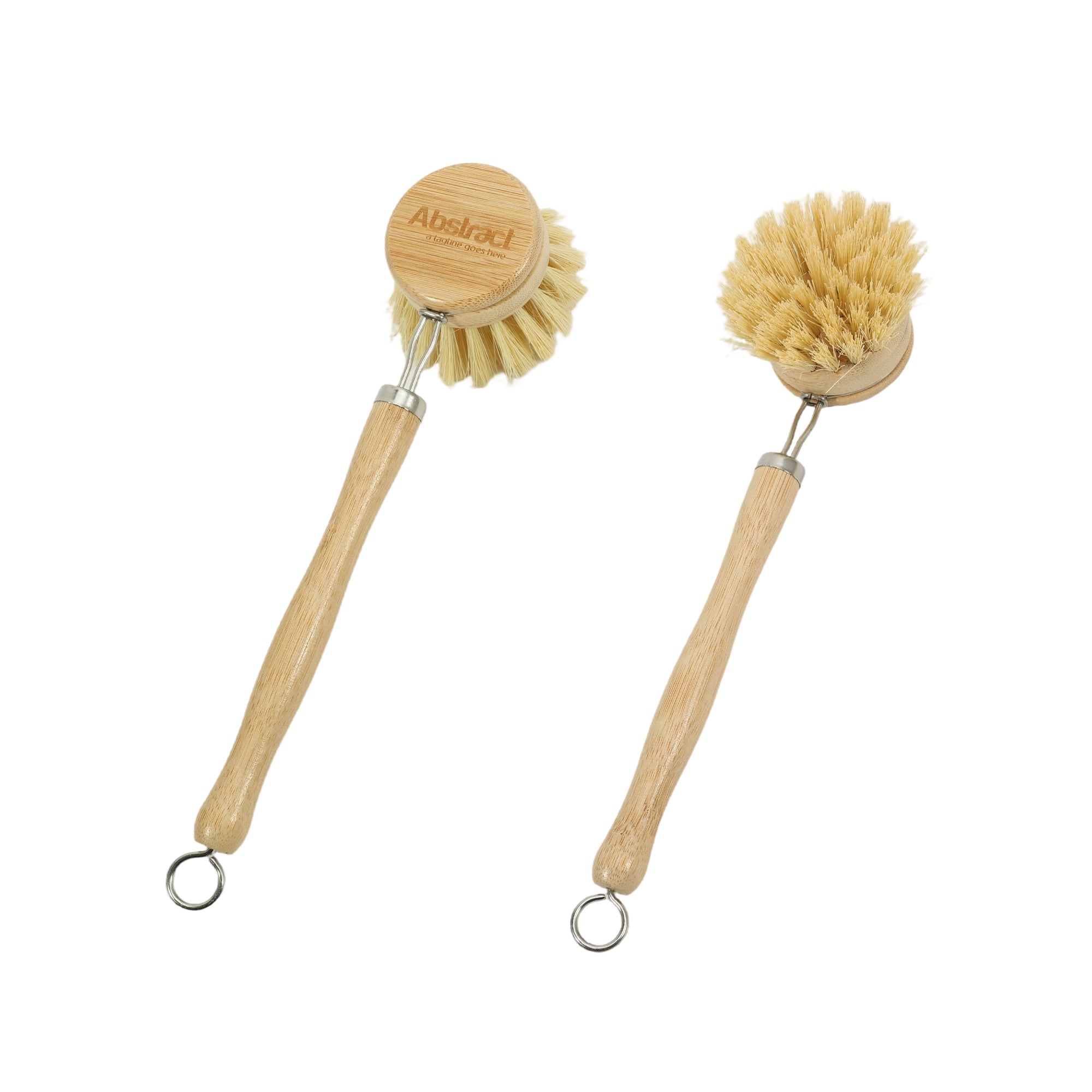 Long-Handled Kitchen Wooden Cleaning Scrubber