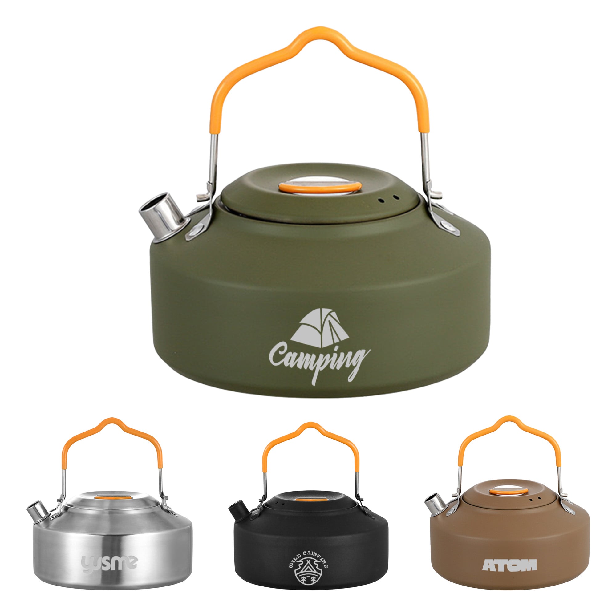 1 Litre Camping Kettle Coffee Tea Pot with Lid