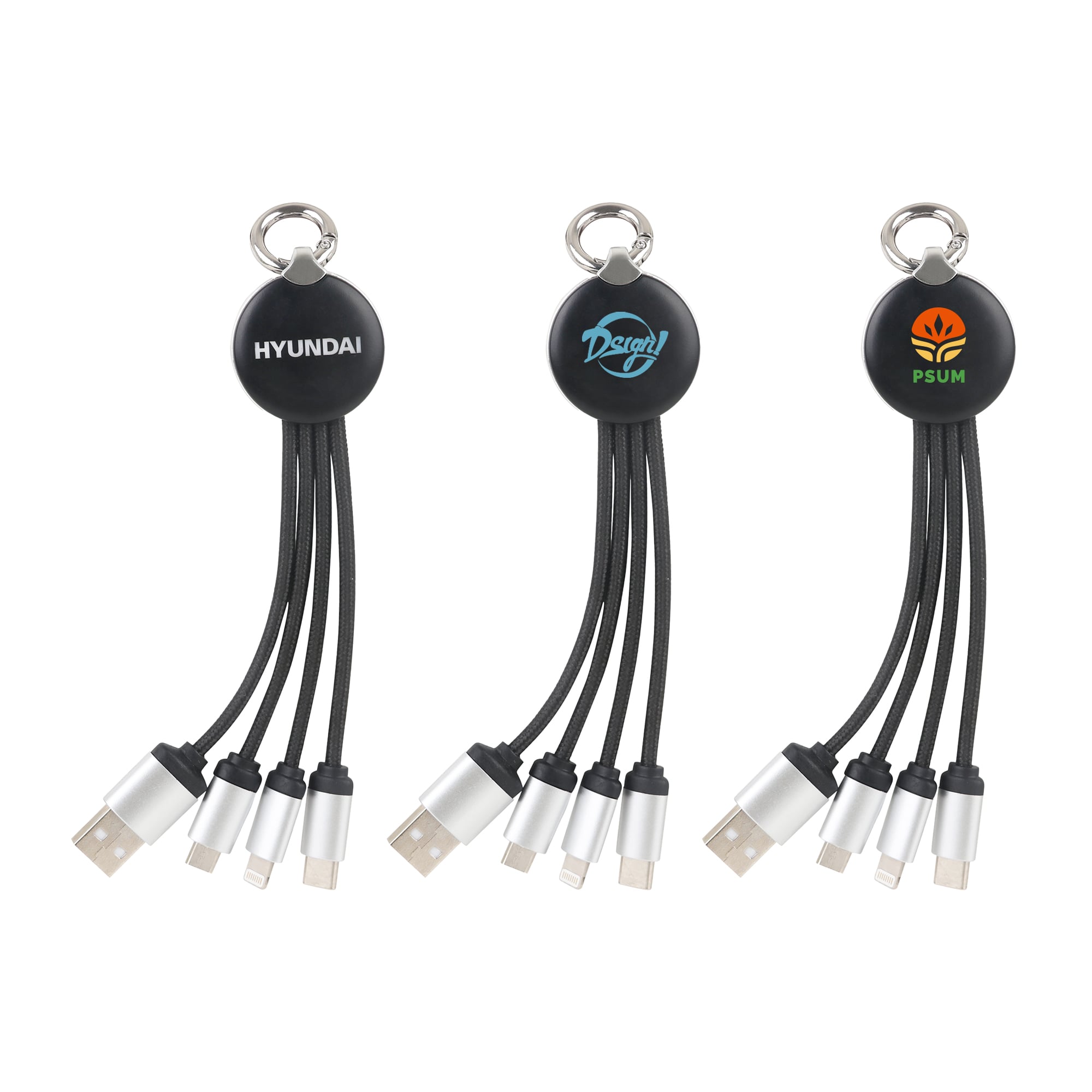 Round Shaped Light Up Charging Cable